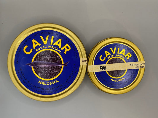 Siberian sturgeon high quality  caviar/Caviar d'esturgeon de Sibérie de haute qualité. 50 gr